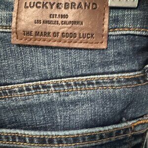 LUCKY BRAND BRIGETTE SKINNY ANKLE CHEVILLE SZ 4/27 STRETCH BUTTON FLY